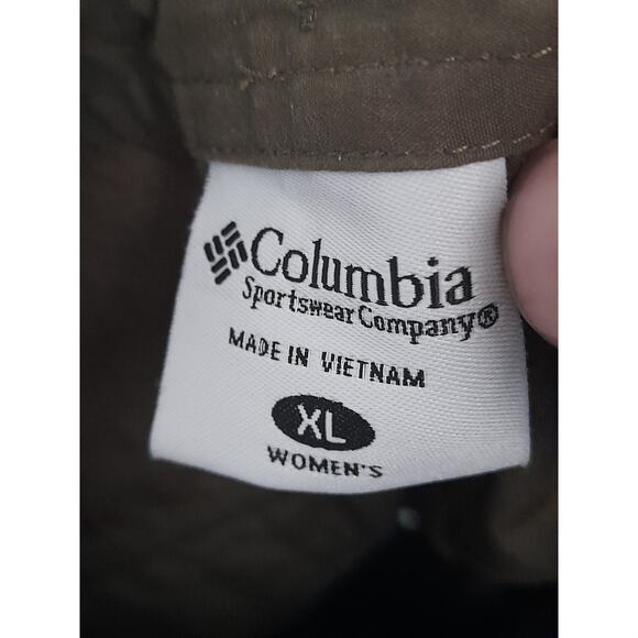 Columbia Women XL Stone Green Drawstring Waist "Sandy River" Gorpcore Shorts - Picture 3 of 5